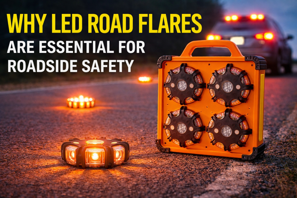 Why LED Road Flares Are Becoming Essential for Roadside Safety